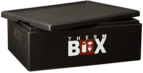 THERM BOX Styroporbox B53 53-Liter für E2 Kiste Thermobox Warmhaltebox Kühlbox Innen: 62,5x42,5x22cm Wiederverwendbar