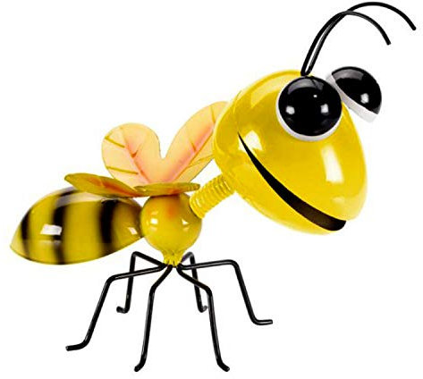 Garden Mile Décoration de Jardin en métal à Suspendre en Forme d'abeille et de Fourmis - Décoration Murale en métal - Sculpture d'insectes