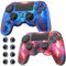 TURPOW 2Pack Wireless Controller for P4 Pro/Slim/PC with Enhanced Joystick/Dual Motor VibrationTouchpad, Sechs-Achsen-Gyroskop-Camouflage grün