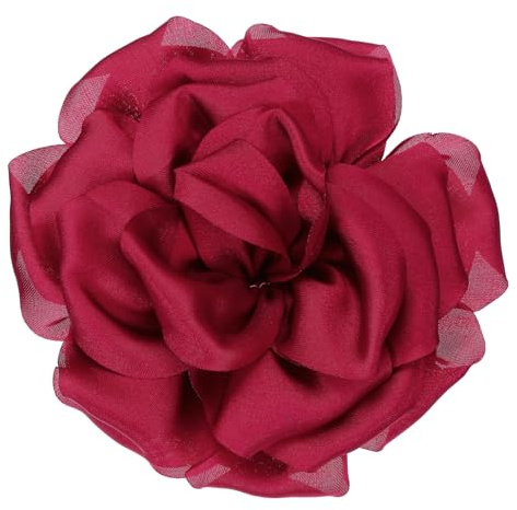 PATIKIL Spilla Fiore Raso Seta, Grande Spilla Floreale con Peonia per Donna, per Matrimonio, Festa Compleanno, Ballo, Banchetto, Vestito, Cappello, Borsa, Decorazione, Borgogna