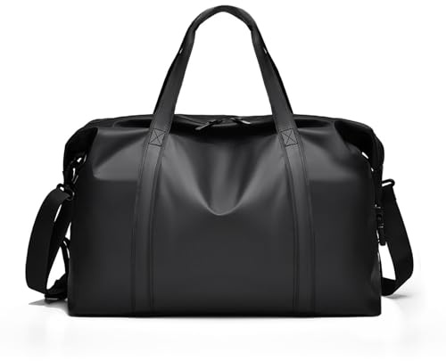 SZDPC Reisetasche für Ryanair Handgepäck 40x20x25, Wasserdichtes PU Leder Reise Tasche mit Schulterriemen