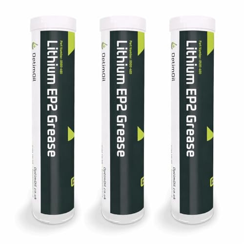 EP2 Multi-Purpose Lithium Grease for Bearings, Anti-Friction, Extreme Pressure, Corrosion Protection, (3)