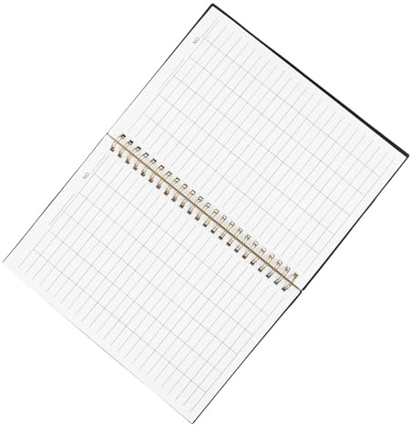 FOMIYES Carnet de Gestion Financière à Pages Lignées Horizontales, Registre D'inventaire pour Entreprise, Format A4 avec Couverture Pp, 100 Feuilles pour Bureau, Entrepôt et École, Livre