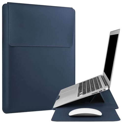 HoYiXi 13 tum laptopfodral väska kompatibel med 13 tum MacBook Neo 2026/MacBook Air 13 M1 M2 2022-2018/MacBook Pro 13 M2 2022-2016/Surface Pro 8 2021/Surface Go 3 13-13,6 tum Dell ASUS Acer PC, blå