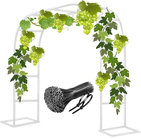 Måltidsplantor för klättring rosor blommor och vinrankor Perfekt för bröllop 200/220/230 cm (vars 80 B x 200 H cm) planspaljé