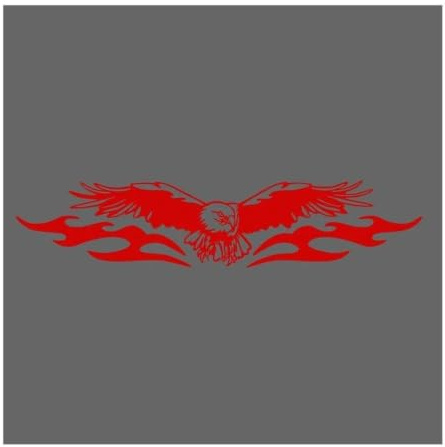 Bildekaler Feiying-klistermärken Bilhuv Huv Dörr Sida Vinyl Dekaler Dekorerad PVC(Red)