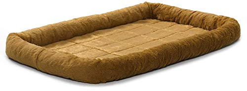 MidWest Homes for Husdjur modell 40236-CN husdjurskudde, hundsäng, 91 cm lång hund- eller kattsäng med bekväm stoppning, perfekt för medelstora raser, kanelfärg