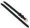 Herzog Uhrenarmband Leder Klebeband 'offen' schwarz 21574G, Stegbreite:8mm