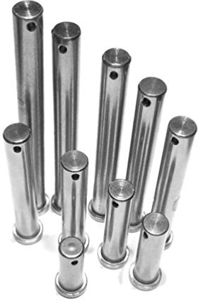 2 Stück Steckbolzen A4 Edelstahl Stärke 12 mm Splintbolzen Sicherungssplint V4A Bolzen (70 Millimeter)