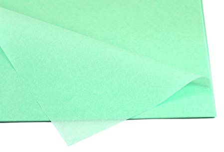 Creativery Seidenpapier - Tissue Papier 50 x 75cm 10 Bögen Gestalten Dekorieren Vepacken bunt Farbe mintgrün Mint 513
