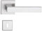 Sellon24® Türgriff Türklinke Edelstahl matt für Innentüren Türdrücker BB WC PZ Türbeschlag Drückergarnitur Eckig modern inkl. Befestigungsmaterial (BB Topaz)