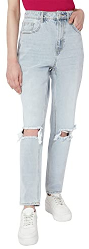 Vero Moda Jeans para Mujer, Azul Claro (Denim), 25W / 32L