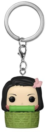 Funko POP! Keychain: Demon Slayer - Nezuko N BSKT'n BSKT Novelty Keyring - Collectable Mini Figure - Stocking Filler - Gift Idea - Official Merchandise - Anime Fans - Backpack Decor