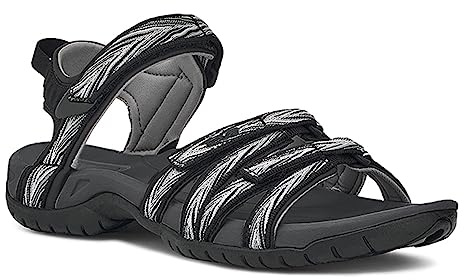 Teva Women's W Tirra, Palms Black/White, UK 4