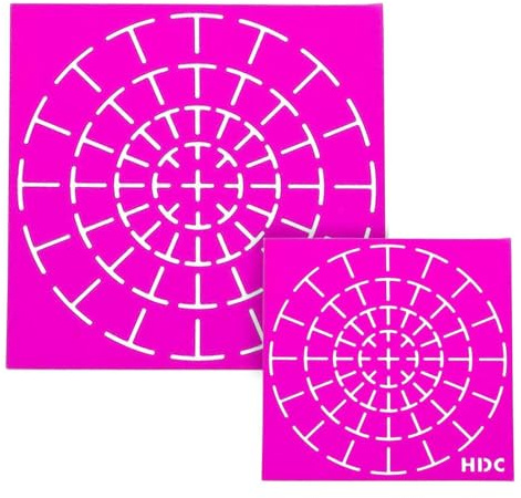 Man-dala Stencils Set - Painting Templates for Dotting | Dotting Stencils | 2pcs Dot Painting Tools Kits | Soft Materials Dotting Painting Tools for Wood, Wall, Fabric, Furniture, Metal