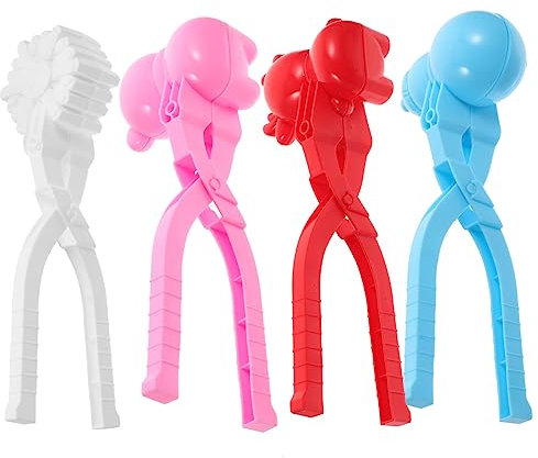 Kisangel 4Stücke Schneeballformer Lustige Schnee Spielzeuge Für Schneeballschlachten Für Jungen Und Outdoor Für Winter