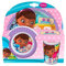 Joy Toy 748990 – Disney Doc McStuffins Set en mélamine – 2 Assiettes et 1 gobelet, 27 x 7 x 28 cm, 3 pièces