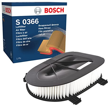 Bosch 0 Car Air Filter - Separates Particles from the Air Intake - Moisture-resistant plus High Tensile Strength