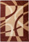 Carpeto Modern Teppich Braun 250 x 350 cm Wellen Muster Kurzflor Monaco Kollektion