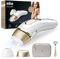Braun IPL Silk Expert Pro 5 PL5124 Generation IPL, dauerhaft sichtbare Haarentfernung für Damen und Herren, mit Premium-Tasche, Venus Rasierer und Präzisionskopf, Weiß und Gold