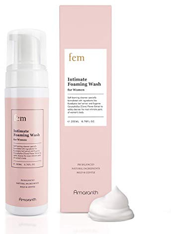 fem pH Balance Intimate Wash for Women, Feminine Wash for Sensitive Skin, Gentle Cleanser for Daily Use, Helps Eliminate Irritation, Itching, Odor (200ml / 6.8 fl oz)