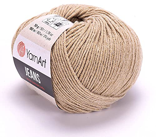 Yarn Art Jeans Yarn 160m, Soft Cotton Amigurumi Doll Animal 50g Knitting Crochet (48)