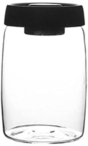 Contenedor de Almacenamiento de Granos de café, Lata de vacío de Vidrio, Recipiente nórdico Sellado para Alimentos nórdicos, Recipiente para Aperitivos, té, Leche en Polvo, contenedor L