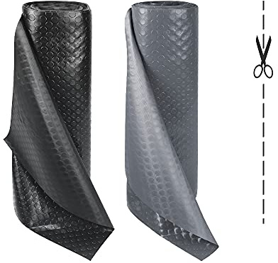 OLIVO.shop - Alfombrilla de goma para cubrir el suelo, antideslizante, aislante y antigolpes, ideal para bares, restaurantes, bollones o grietas, varios tamaños, color negro (100 x 750 cm)