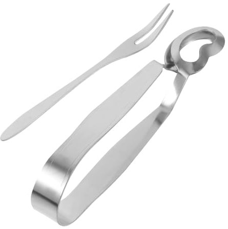 GREENADSCAPE Schneckenzangen-set Schneckenzange Praktisches Schnecken-esswerkzeug Küchengeschirr Verbrühungs-meeresfrüchte-clip Französische Gebackene Schneckengabel