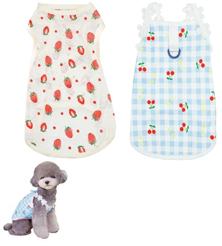 2PCS Cat Post Surgery Suit to Stop Licking Vest for Abdominal Wound Skin Diseases Protection Soft Breathable ECollar Alternative Kitten Body Onesie Spay Surgical Recovery for Female Male Dogs Pet (S)