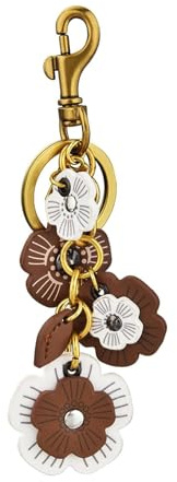 Angyape Flower Bag Charms for Women Purse Charms for Handbags Leather Flower Keychain Retro Aesthetic Keychain Accessories