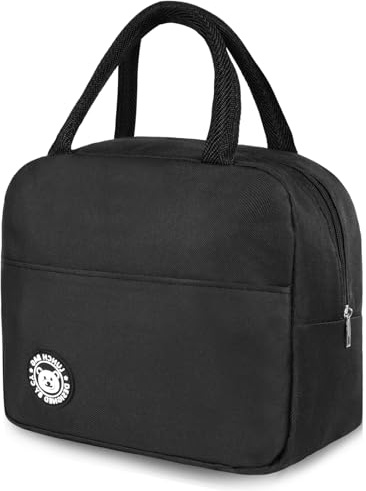 Aucuu Borsa Termica, Borsa per il Pranzo, per Bambini, Piccola Borse Termica per Viaggi, Mini Borse Frigo Pieghevole e Impermeabile Interno in Alluminio