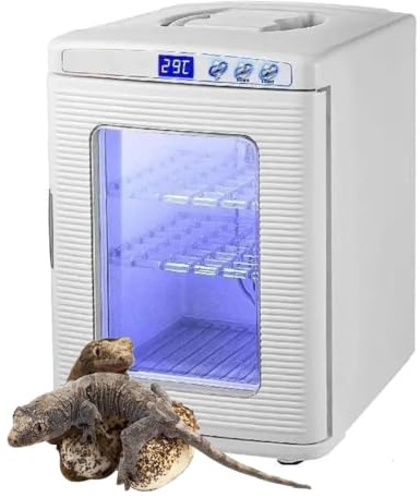 25l Reptilinkubator Med Digital Termostat, Kyl- Och Värmeinkubator För ägg För Vetenskapligt Laboratorium, 5°c-60°c Temperaturkontroll, Led-belysning, Automatisk White