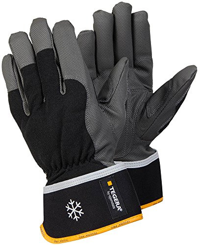 Tegera Ejendals glove 9112 made of synthetic leather, size 8, 1 piece, black/grey/yellow, 9112-8