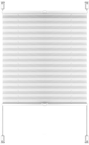 S SIENOC Plissee Klemmfix Fenster Plissee Rollo Sonnenschutz Ohne Bohren Rollo Fenster & Türen inkl. Zubehör (Weiß, 70x220 cm)