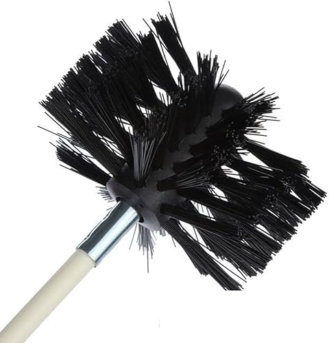 100/150mm Chimney Sweep Brush,Chimney Dryer Vent Cleaning Brush, Dry Duct Sweep Tool Bristle Head Nylon for Dryer Vent Cleaning (150mm)