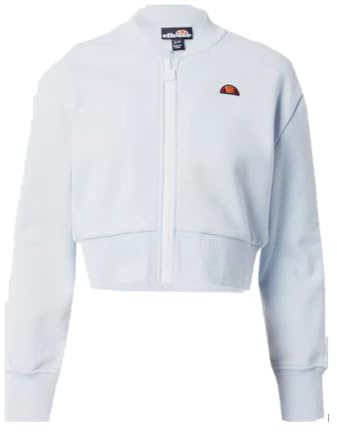ellesse Domingos-Chaqueta Deportiva Pista/Cremallera, Azul Claro, 38 para Mujer