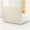 BYCeKe Kompatibel mit MacBook Air 15 Zoll Hülle 2025-2023 M4 A3241 M3 A3114 M2 A2941,Hülle Kompatibel mit Mac 15 M4,Gewebte strukturiertes Leder Plastik Schale Case&Tastaturschutz für Mac Air 15,Beige