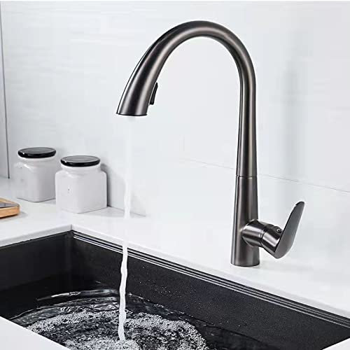 Grifo de Cocina con Manguera extraíble,Grifo de Lavabo de Cocina de latón de un Solo Nivel con rociador desplegable,grifos para Fregadero de Cocina con 2 Modos de rociado,Grifo Mezclador de Cocina