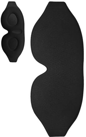 Cache-yeux Pour Dormir – Masque De Sommeil Moulé Confortable, Bandeau De Voyage | Coussin En Mousse Silencieux Pour Le Sommeil, La Méditation, La Sieste, Housse De Repos Relaxante Avec Sangle, Écran D