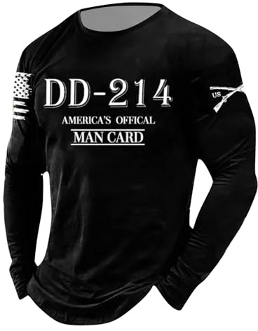 Generisch Maglia termica da uomo, a maniche lunghe, sportiva, basic, ad asciugatura rapida, per jogging, vintage, girocollo, casual, taglie forti