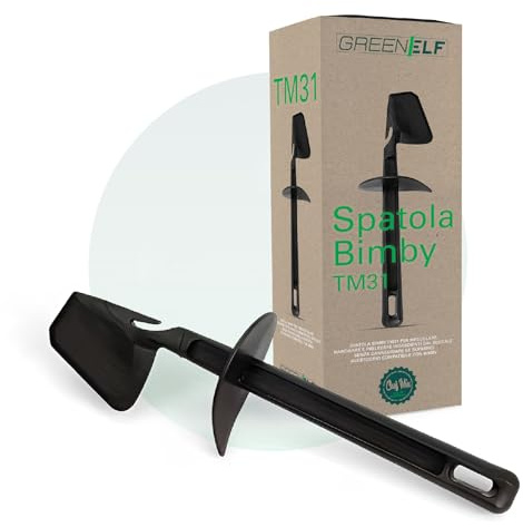 GREENELF - Spatola Bimby TM31, Accessorio Bimby TM31 Compatibile con Thermo-Mix TM31, Spatola per Mescolare, Leccapentola per Raschiare senza Sprechi, Facile da Pulire