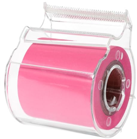 TOVINANNA Cinta Adhesiva Autoadhesiva Multifuncional para Notas Rollo Portátil de Papel Adhesivo Rosa Fucsia Cuaderno de Notas Decorativo para Oficina y Hogar Accesorios para
