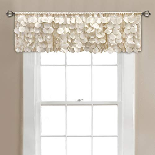 Lush Decor, Blush Gigi Cantonnière texturée, Ivoire, 35,6 x 177,8 cm