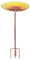 26 Inch Height Glass Bird Baths Birdfeeders with Metal Stake for Garden Lawn Yard sunflower