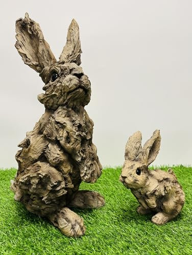 My Square Mile Rabbit Garden Ornament Vintage Statue Animal Hare Bunny Sculpture Large 41cm