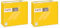Fato - Einweg-Papierservietten, Weichheit und Sanftheit, Packung mit 40 Servietten, Größe 38x38 gefaltet in 4, 2-lagig, Farbe Gelb, 100% reines Zellulosepapier, FSC zertifiziert (Packung mit 2)