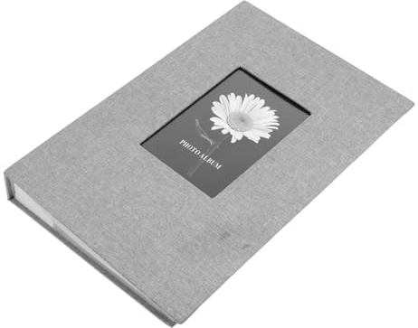 SOIMISS Álbum de Fotos de Lino Inserción para Familiares para Bodas Cumpleaños y Capacidad para Fotografías