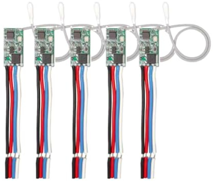 Joselin Interruptor de Control Remoto Inalámbrico Universal de 433,92 MHz, CC 3,6 V-24 V, 1 Canal, Receptor de Relé, Controlador de Luz LED, Kit de Bricolaje.