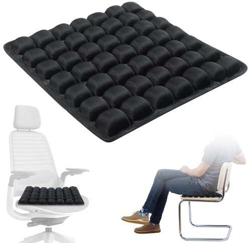 Sondur - Cuscino da viaggio 2025-3D gonfiabile ad aria, supporto ergonomico per lunghi voli, portatile, per auto, ufficio, sedia a rotelle